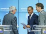 Жан-Клод Юнкер, Дональд Туск и Йерун Дейсселблум на саммите Евросоюза Жан-Клод Юнкер, Дональд Туск и Йерун Дейсселблум на саммите Евросоюза