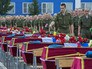 Военнослужащие на церемонии прощания с погибшими при обрушении казармы учебного центра ВДВ в Омской области Военнослужащие на церемонии прощания с погибшими при обрушении казармы учебного центра ВДВ в Омской области
