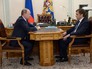 Президент России Владимир Путин и заместитель министра сельского хозяйства, глава федерального агентства по рыболовству Илья Шестаков во время рабочей встречи Президент России Владимир Путин и заместитель министра сельского хозяйства, глава федерального агентства по рыболовству Илья Шестаков во время рабочей встречи