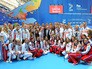 Президент России Владимир Путин и члены сборной команды России, участвующие в чемпионате мира по водным видам спорта Президент России Владимир Путин и члены сборной команды России, участвующие в чемпионате мира по водным видам спорта