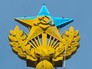 Звезда на шпиле высотного здания на Котельнической набережной в Москве Звезда на шпиле высотного здания на Котельнической набережной в Москве