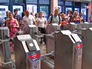 Турникеты на железнодорожной станции Турникеты на железнодорожной станции