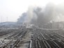 Пожар на складе в Китае Пожар на складе в Китае