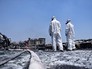 Служба химзащиты на месте взрыва Служба химзащиты на месте взрыва