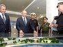 Президент России Владимир Путин и министр обороны РФ Сергей Шойгу во время посещения Севастопольского президентского кадетского училища Президент России Владимир Путин и министр обороны РФ Сергей Шойгу во время посещения Севастопольского президентского кадетского училища