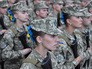 Солдаты украинской армии во время репетиции парада в Киеве Солдаты украинской армии во время репетиции парада в Киеве