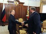 Президент России Владимир Путин и глава Республики Мордовия Владимир Волков во время встречи в Кремле Президент России Владимир Путин и глава Республики Мордовия Владимир Волков во время встречи в Кремле