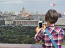 Вид на Москвы со смотровой площадки Воробьевых гор Вид на Москвы со смотровой площадки Воробьевых гор