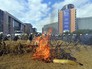 Акция протеста фермеров у здания Европарламента в Брюсселе Акция протеста фермеров у здания Европарламента в Брюсселе