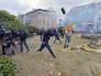 Акция протеста фермеров у здания Европарламента в Брюсселе Акция протеста фермеров у здания Европарламента в Брюсселе