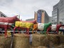 Акция протеста фермеров у здания Европарламента в Брюсселе Акция протеста фермеров у здания Европарламента в Брюсселе