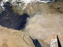 Снимок песчаной бури из космоса Снимок песчаной бури из космоса