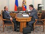 Президент России Владимир Путин и председатель правления «Россельхозбанка» Дмитрий Патрушев Президент России Владимир Путин и председатель правления «Россельхозбанка» Дмитрий Патрушев