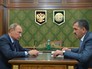 Президент России Владимир Путин и глава Ингушетии Юнус-Бек Евкуров во время встречи в Магасе Президент России Владимир Путин и глава Ингушетии Юнус-Бек Евкуров во время встречи в Магасе