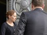 Посол Польши в Москве Катажина Пелчинска-Наленч выходит из здания МИД России Посол Польши в Москве Катажина Пелчинска-Наленч выходит из здания МИД России