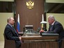 Президент России Владимир Путин и председатель Федерации независимых профсоюзов РФ Михаил Шмаков во время рабочей встречи Президент России Владимир Путин и председатель Федерации независимых профсоюзов РФ Михаил Шмаков во время рабочей встречи