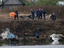 Работы у обломков самолета Як-42 Работы у обломков самолета Як-42