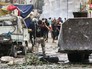 Результат артобстрела сирийского города Алеппо Результат артобстрела сирийского города Алеппо
