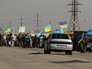 Активисты блокируют автомобильную трассу на границе Украины и Крыма Активисты блокируют автомобильную трассу на границе Украины и Крыма