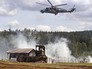 Вертолет Ми-24 во время учений Вертолет Ми-24 во время учений