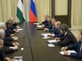 Президент России Владимир Путин и президент Палестины Махмуд Аббас во время встречи Президент России Владимир Путин и президент Палестины Махмуд Аббас во время встречи