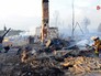 Пожарные ликвидируют последствия возгорания в посёлке Пожарные ликвидируют последствия возгорания в посёлке