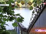 Перекрытая забором набережная в Строгино Перекрытая забором набережная в Строгино