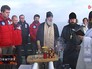 Молебен по погибшим морякам затонувшей советской подлодки Молебен по погибшим морякам затонувшей советской подлодки