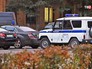 Машина полиции у здания Красногорской администрации Машина полиции у здания Красногорской администрации