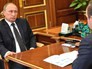 Президент России Владимир Путин и министр природных ресурсов и экологии Сергей Донской Президент России Владимир Путин и министр природных ресурсов и экологии Сергей Донской
