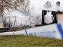 Сгоревшее здание в Швеции Сгоревшее здание в Швеции