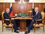 Президент России Владимир Путин и мэр Москвы Сергей Собянин во время встречи Президент России Владимир Путин и мэр Москвы Сергей Собянин во время встречи