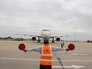 Самолет Airbus A321 в аэропорту Самолет Airbus A321 в аэропорту
