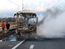 Сгоревший автобус Сгоревший автобус