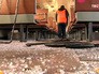 Последствия вандализма в электричке Последствия вандализма в электричке