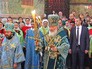 Патриарх Московский и всея Руси Кирилл проводит службу Патриарх Московский и всея Руси Кирилл проводит службу