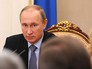 Президент России Владимир Путин на совещании с членами Совета безопасности Президент России Владимир Путин на совещании с членами Совета безопасности