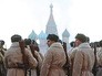 Участники торжественного марша, посвященного легендарному параду 7 ноября 1941 года, на Красной площади Участники торжественного марша, посвященного легендарному параду 7 ноября 1941 года, на Красной площади