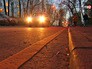 Ночная парковка на улице Ночная парковка на улице