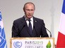 Президент России Владимир Путин выступает на Климатическом саммите в Париже Президент России Владимир Путин выступает на Климатическом саммите в Париже