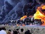 Горящие бензовозы в Сирии Горящие бензовозы в Сирии