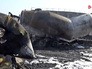 Последствия авиаудара по бензовозам в Сирии Последствия авиаудара по бензовозам в Сирии