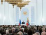 Президент России Владимир Путин во время оглашения ежегодного послания президента Российской Федерации Федеральному Собранию в Георгиевском зале Кремля Президент России Владимир Путин во время оглашения ежегодного послания президента Российской Федерации Федеральному Собранию в Георгиевском зале Кремля