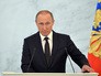 Президент России Владимир Путин во время оглашения ежегодного послания президента Российской Федерации Федеральному Собранию Президент России Владимир Путин во время оглашения ежегодного послания президента Российской Федерации Федеральному Собранию