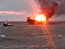 Пожар на нефтедобывающей платформе Пожар на нефтедобывающей платформе