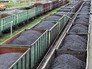 Товарные составы с углём Товарные составы с углём