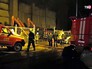 Пожарные на месте возгорания Пожарные на месте возгорания