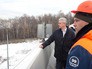 Сергей Собянин во время открытия новой эстакады Сергей Собянин во время открытия новой эстакады