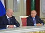 Президент России Владимир Путин и президент Белоруссии Александр Лукашенко во время встречи в Кремле Президент России Владимир Путин и президент Белоруссии Александр Лукашенко во время встречи в Кремле
