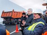 Сергей Собянин на открытии транспортной развязки Сергей Собянин на открытии транспортной развязки